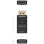 Aisens Conversor DisplayPort a HDMI 4K@30Hz, DP/M-HDMI/H, Negro